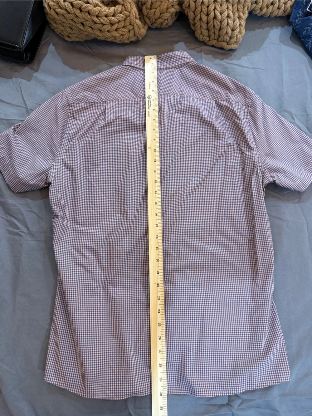 Charles Tyrwhitt Classic Short-Sleeve Button-Down Shirt in Check